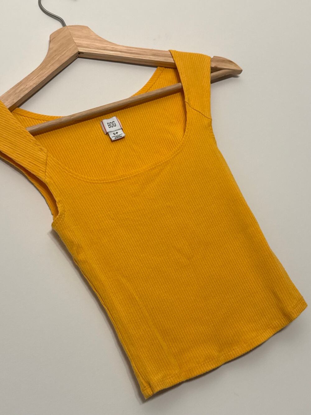 Urban Outfitters BDG Yellow Ribbed Tank Top – Size S
